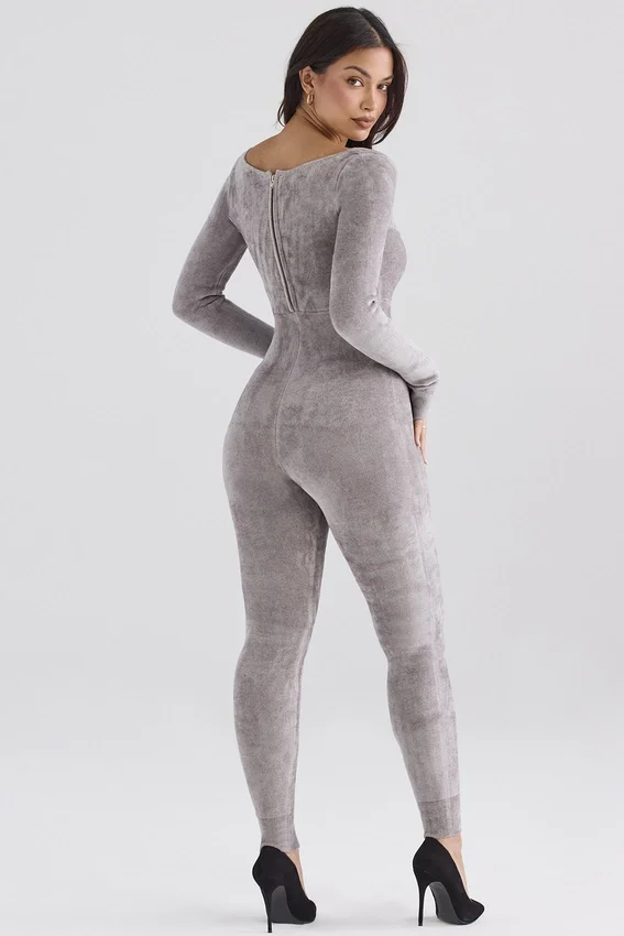Isis Mink Heavy Chenille Loungewear Jumpsuit Isis Mink Heavy Chenille Loungewear Jumpsuit