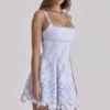 Isla Bluebell Scallop Lace Broderie Anglais Mini Sundress Isla Bluebell Scallop Lace Broderie Anglais Mini Sundress