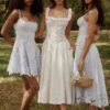 Isla Bluebell Scallop Lace Broderie Anglais Mini Sundress Isla Bluebell Scallop Lace Broderie Anglais Mini Sundress