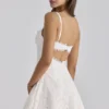 Isla White Custom Lace Broderie Anglaise Mini Dress Isla White Custom Lace Broderie Anglaise Mini Dress