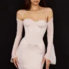Isra Crystal Satin Corset Mini Dress Isra Crystal Satin Corset Mini Dress