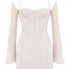 Isra Crystal Satin Corset Mini Dress Isra Crystal Satin Corset Mini Dress