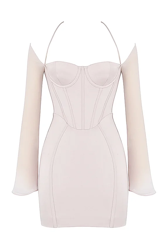 Isra Crystal Satin Corset Mini Dress Isra Crystal Satin Corset Mini Dress
