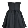 Jadore Black Lace and Satin Strapless Mini Dress Jadore Black Lace and Satin Strapless Mini Dress