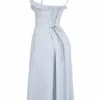 Jaime Soft Blue Cotton Broderie Anglais Midi SunDress Jaime Soft Blue Cotton Broderie Anglais Midi SunDress