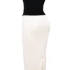 Jaina Black & Vintage Cream Strapless Corset Dress Jaina Black & Vintage Cream Strapless Corset Dress