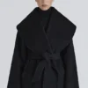James Black Wool Shawl Collar Jacket