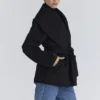 James Black Wool Shawl Collar Jacket