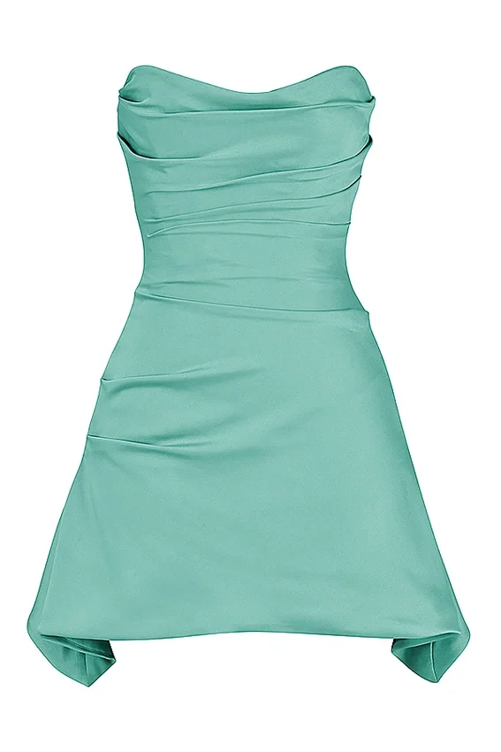 Jasmine Jade Draped Strapless Corset Dress Jasmine Jade Draped Strapless Corset Dress