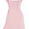 Jasmine Rose Pink Draped Strapless Corset Dress Jasmine Rose Pink Draped Strapless Corset Dress