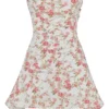 Jasmine Rose Print Draped Corset Dress Jasmine Rose Print Draped Corset Dress