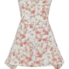 Jasmine Rose Print Draped Corset Dress Jasmine Rose Print Draped Corset Dress