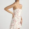 Jasmine Rose Print Draped Corset Dress Jasmine Rose Print Draped Corset Dress
