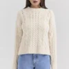 Jasper Cream Chunky Cable Knit Sweater