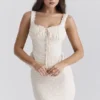 Jean Vintage Cream Cotton Broderie Anglais Peplum Top Jean Vintage Cream Cotton Broderie Anglais Peplum Top
