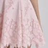 Jemima Pink Strapless Cut Out Broderie Anglaise Mini Dress Jemima Pink Strapless Cut Out Broderie Anglaise Mini Dress