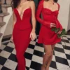 Nayara Red Rose Maxi Skirt
