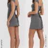 Jessamine Grey A-Line Mini Skirt Jessamine Grey A-Line Mini Skirt