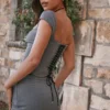 Jessamine Grey A-Line Mini Skirt Jessamine Grey A-Line Mini Skirt