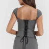 Jessamine Grey A-Line Mini Skirt Jessamine Grey A-Line Mini Skirt