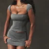 Rowena Grey Lace Back Corset Rowena Grey Lace Back Corset