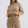 Jionni Camel Cashmere Blend Hoodie Jionni Camel Cashmere Blend Hoodie