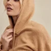 Jionni Camel Cashmere Blend Hoodie Jionni Camel Cashmere Blend Hoodie