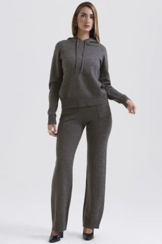 Jionni Charcoal Cashmere Blend Hoodie