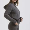Jionni Charcoal Cashmere Blend Hoodie Jionni Charcoal Cashmere Blend Hoodie