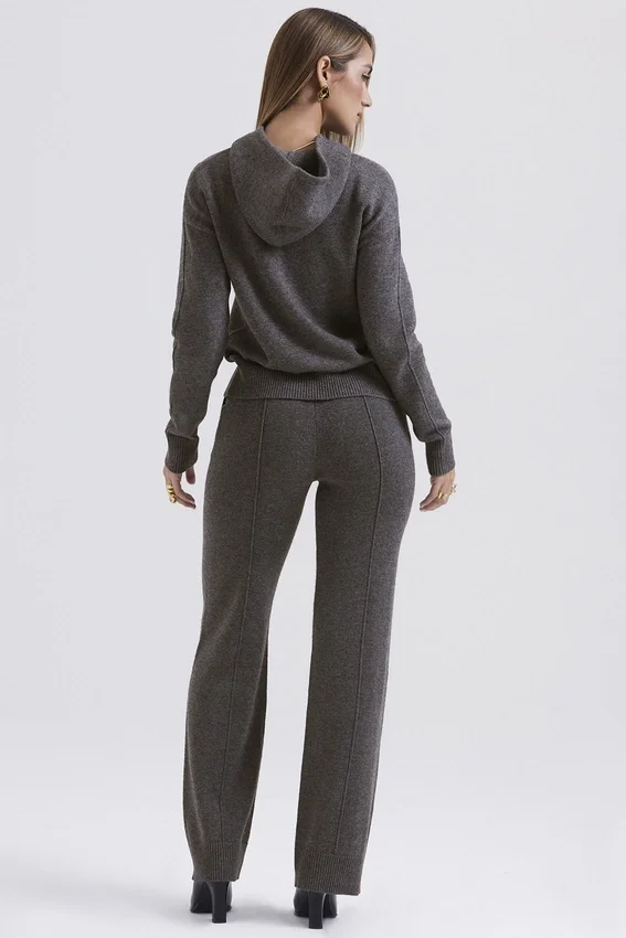 Jionni Charcoal Cashmere Blend Hoodie Jionni Charcoal Cashmere Blend Hoodie