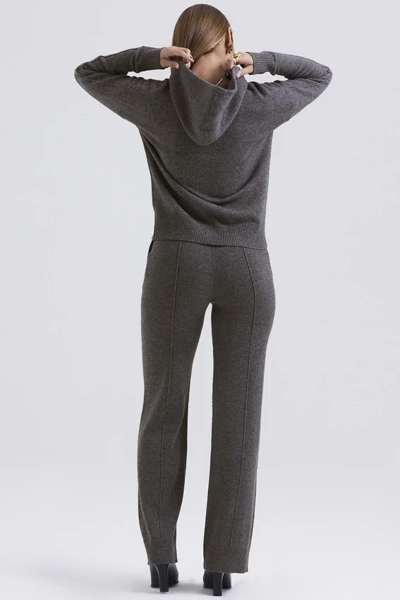 Jionni Charcoal Cashmere Blend Hoodie Jionni Charcoal Cashmere Blend Hoodie