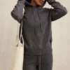 Jionni Charcoal Cashmere Blend Hoodie Jionni Charcoal Cashmere Blend Hoodie