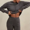 Jionni Charcoal Cashmere Blend Hoodie Jionni Charcoal Cashmere Blend Hoodie