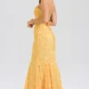 Joan Apricot Lace Up Back Maxi Dress Joan Apricot Lace Up Back Maxi Dress