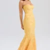Joan Apricot Lace Up Back Maxi Dress Joan Apricot Lace Up Back Maxi Dress