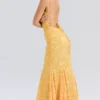 Joan Apricot Lace Up Back Maxi Dress Joan Apricot Lace Up Back Maxi Dress