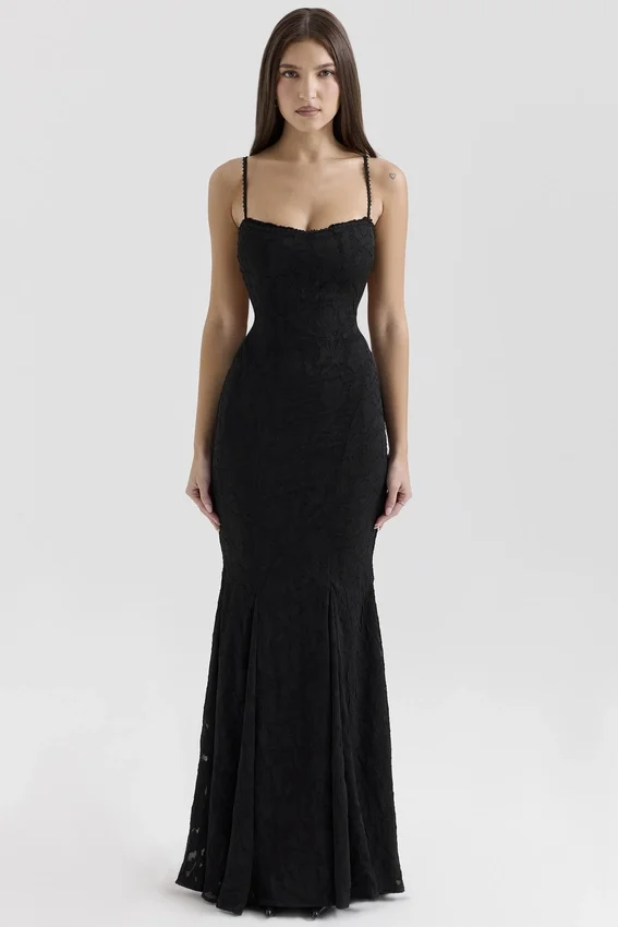 Joan Black Lace Maxi Dress Joan Black Lace Maxi Dress