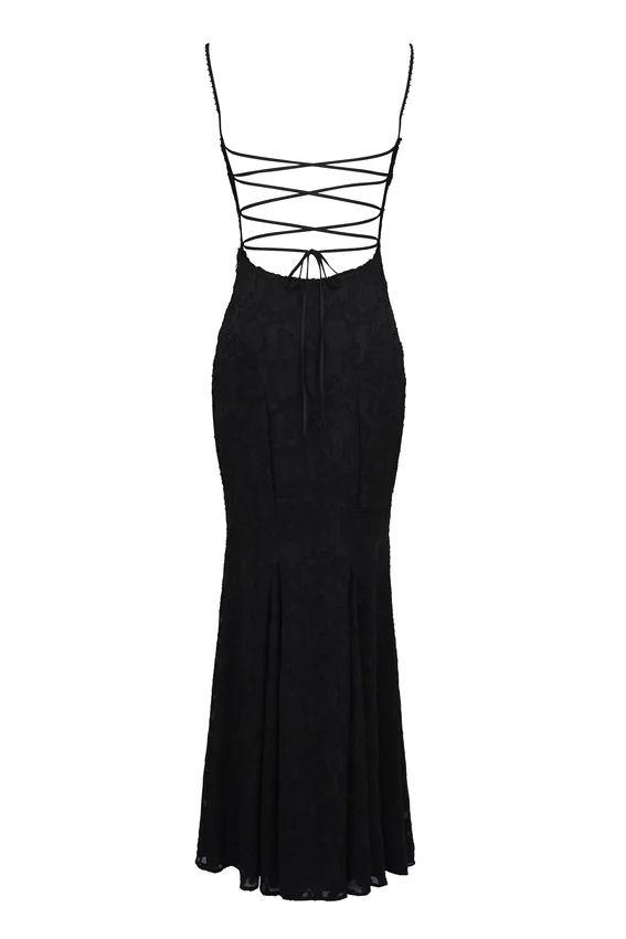 Joan Black Lace Maxi Dress Joan Black Lace Maxi Dress