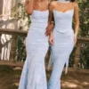 Joan Bluebell Lace Up Back Maxi Dress Joan Bluebell Lace Up Back Maxi Dress