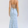 Joan Bluebell Lace Up Back Maxi Dress Joan Bluebell Lace Up Back Maxi Dress