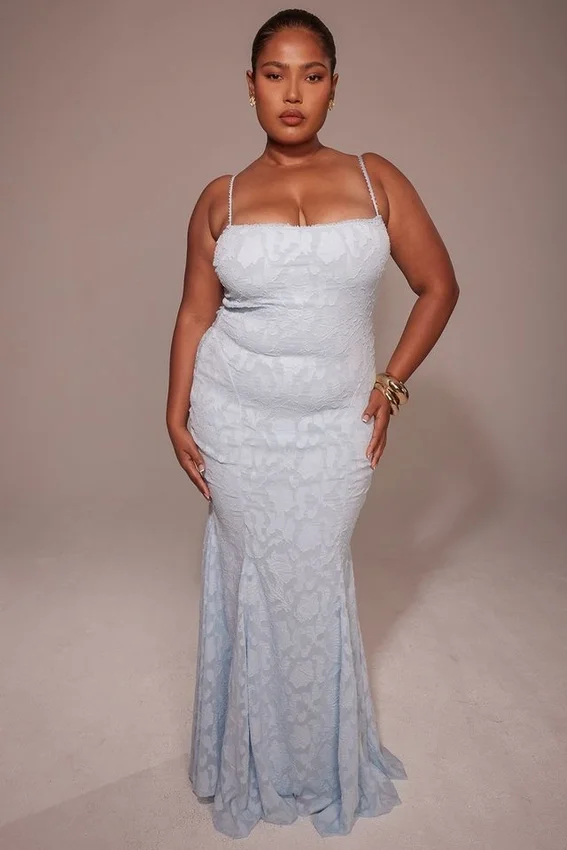 Joan Bluebell Lace Up Back Maxi Dress Joan Bluebell Lace Up Back Maxi Dress