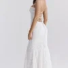 Joan Ivory Lace Up Back Maxi Dress Joan Ivory Lace Up Back Maxi Dress