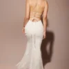 Joan Ivory Lace Up Back Maxi Dress Joan Ivory Lace Up Back Maxi Dress