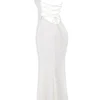Joan Ivory Lace Up Back Maxi Dress Joan Ivory Lace Up Back Maxi Dress