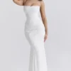 Joan Ivory Lace Up Back Maxi Dress Joan Ivory Lace Up Back Maxi Dress