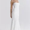 Joan Ivory Lace Up Back Maxi Dress Joan Ivory Lace Up Back Maxi Dress