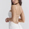 Joan Ivory Lace Up Back Maxi Dress Joan Ivory Lace Up Back Maxi Dress