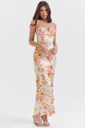 Josefina Ivory Floral Maxi Dress Josefina Ivory Floral Maxi Dress