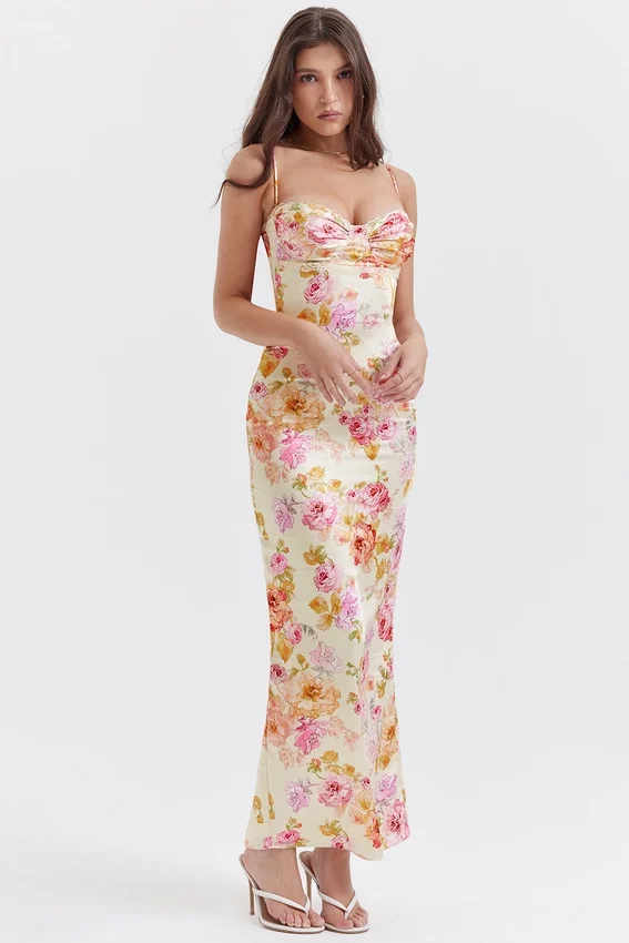 Josefina Ivory Floral Maxi Dress Josefina Ivory Floral Maxi Dress