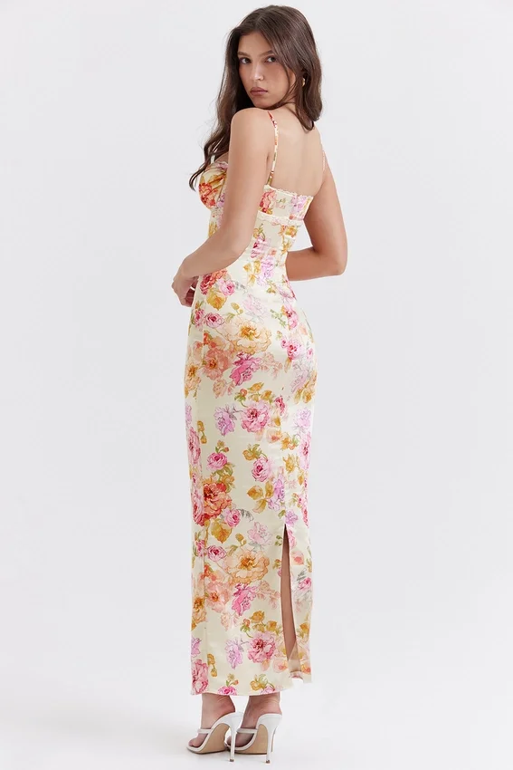 Josefina Ivory Floral Maxi Dress Josefina Ivory Floral Maxi Dress